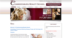 Desktop Screenshot of chambersburgbeautyschool.com